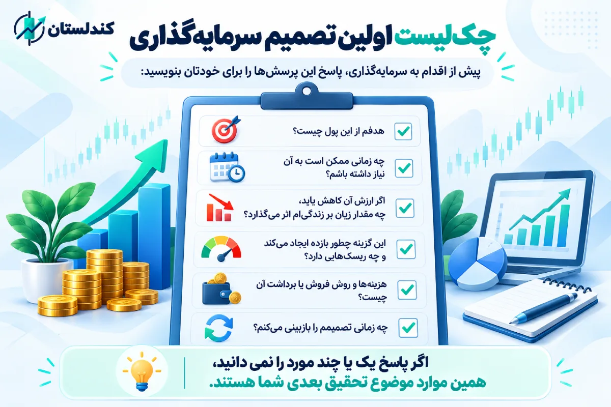 چک‌لیست اولین تصمیم سرمایه‌گذاری